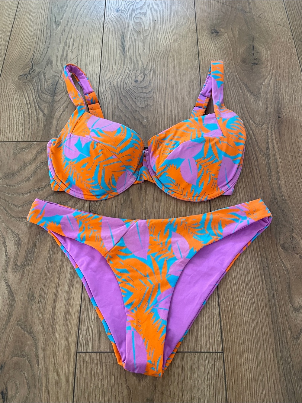 Vetchy Laguna Bikini Tropical Set Bikini Top SDD Bottom XS
